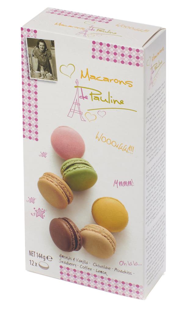 Macarons de Pauline Giftbox 12x144g 12 stuks