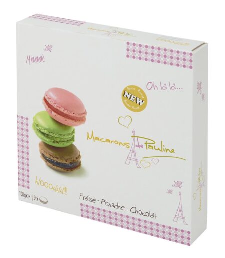 Macarons de Pauline ass. 9 stuks 12x108g