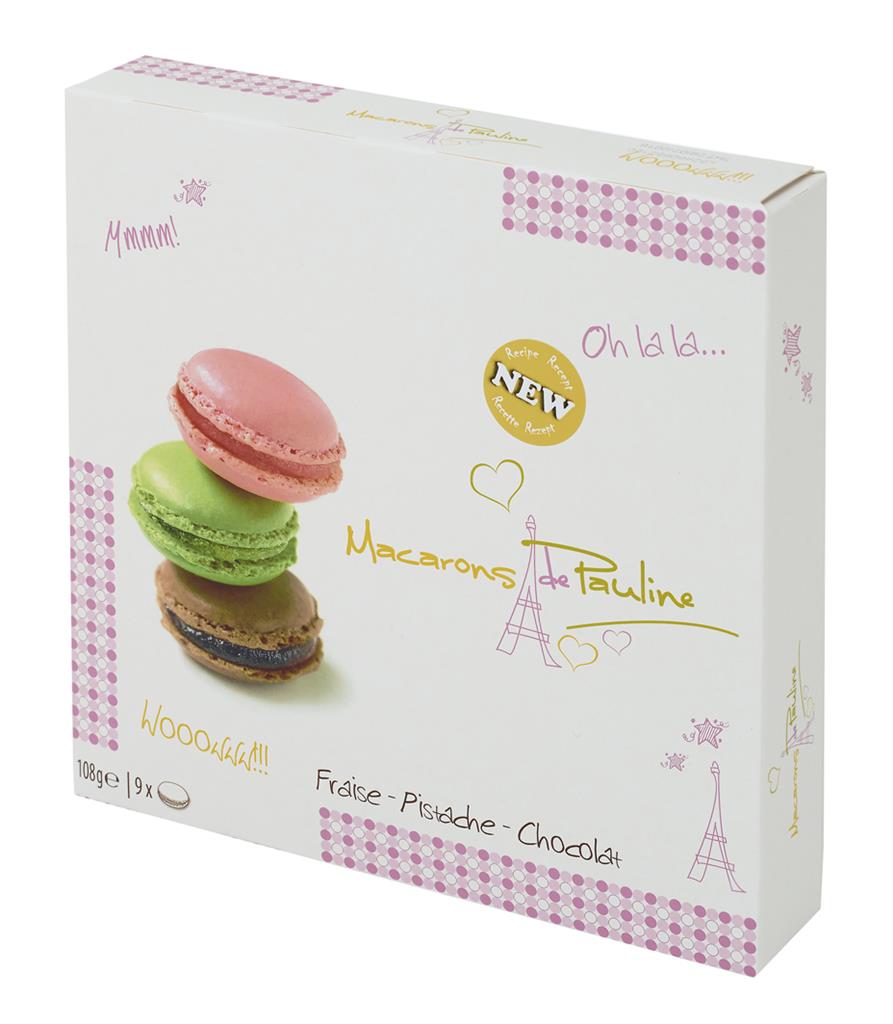 Macarons de Pauline ass. 9 stuks 12x108g