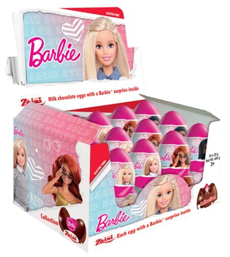 Zaini Barbie Chocolade Ei + Verrassing x24