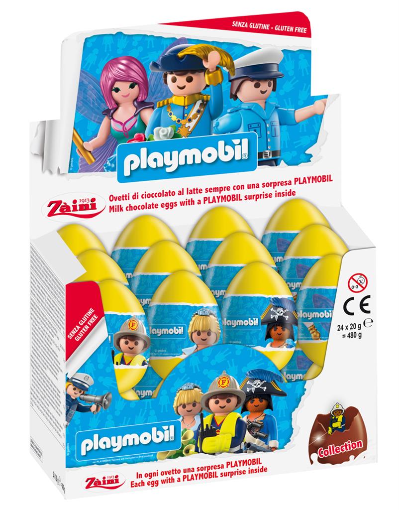 Zaini Playmobil Chocolade Ei + Verrassing x24