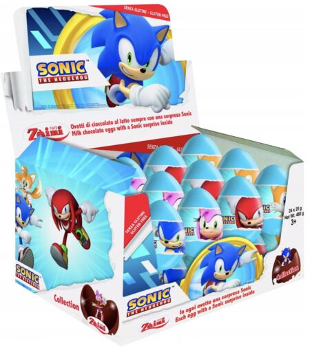 Zaini Sonic Chocolade Ei + Verrassing x24