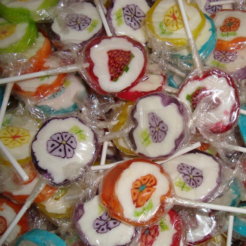 Crest Rock Lollies Bloem-Fruit +-100x12g