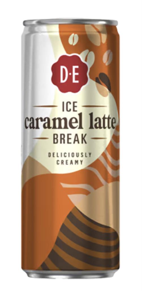 Douwe Egberts Ice Coffee Caramel Latte can 12x25cl