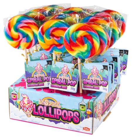 Felko Mini-Spiraallolly Regenboog 50g 7cm x24