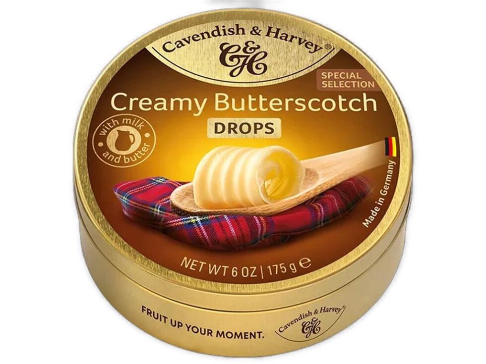 Cavendish &Harvey Creamy Butterscotch Drops 9x175g