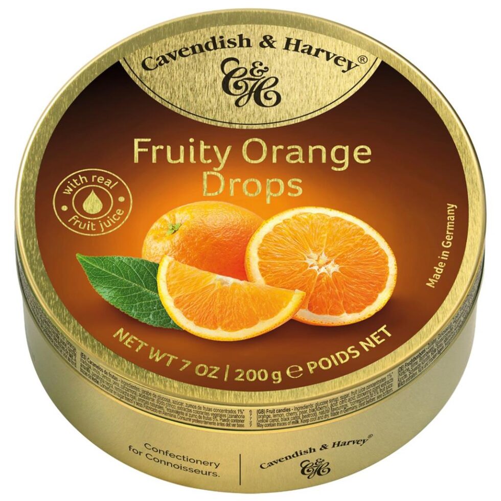 Cavendish & Harvey Fruit Orange Drops 9x200g