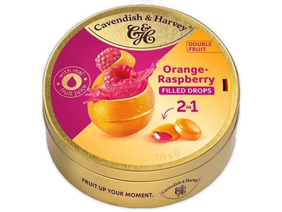 Cavendish & Harvey Orange-Rasp. Filled Drops 9x175